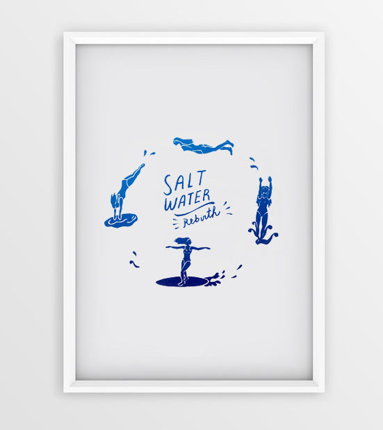 Salt water / Serigrafía 35 x 50 cm