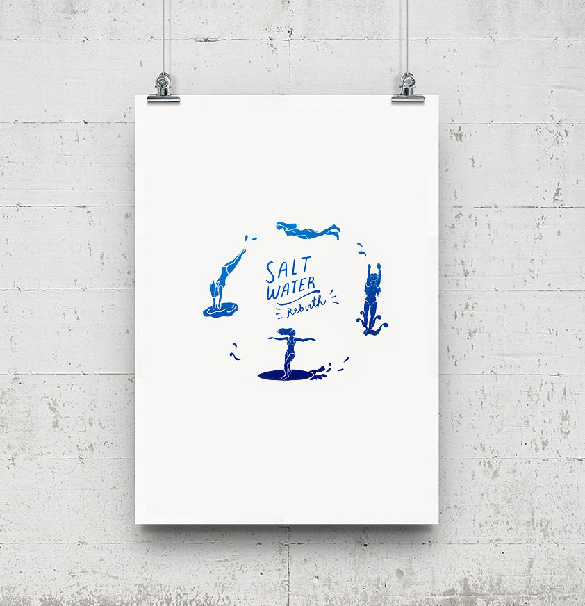 Salt water / Serigrafía 35 x 50 cm