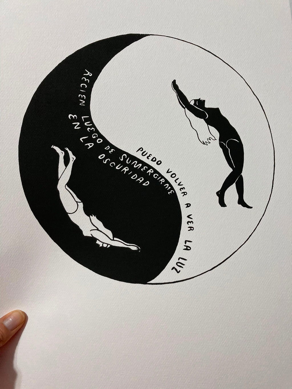 Yin Yang Serigrafía
